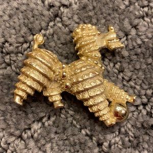 Vintage poodle pin